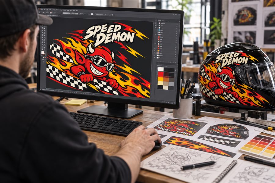 Designed on screen