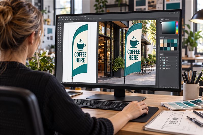 Designed on screen