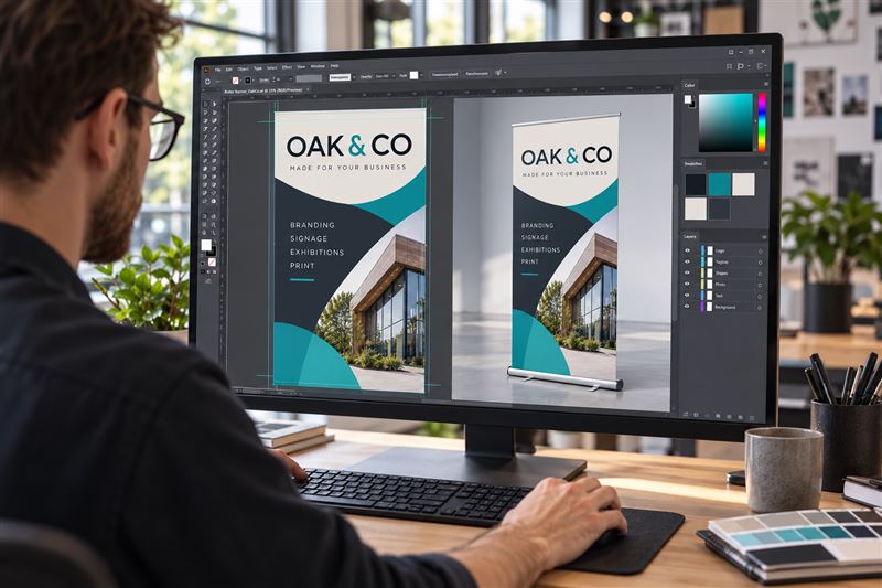 Designed on screen