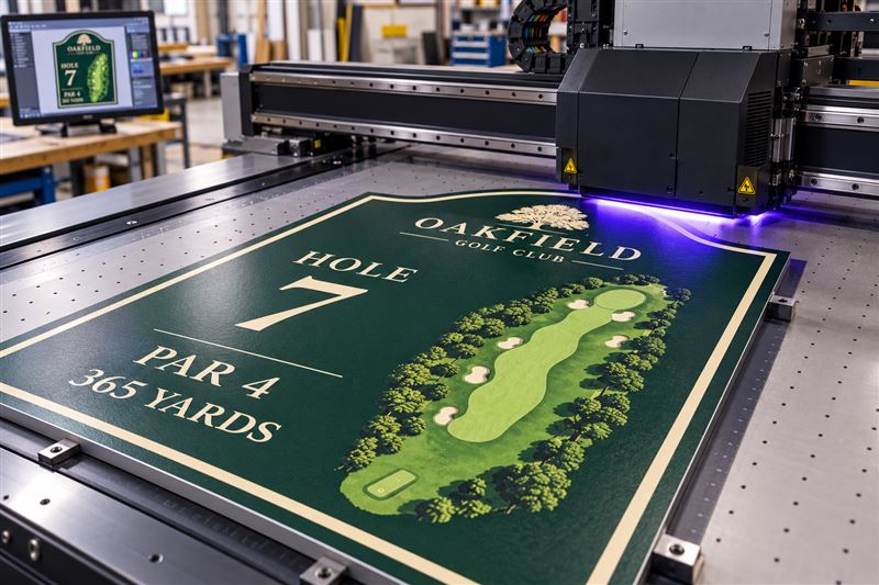 Tee sign: in production