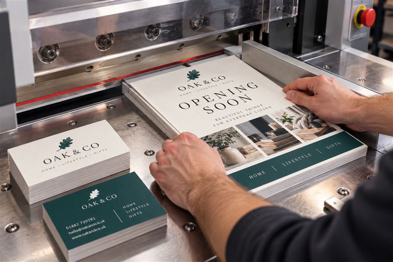 Business print: fitting and finishing