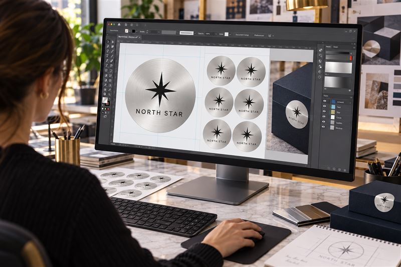 Metallic seals: designed on screen