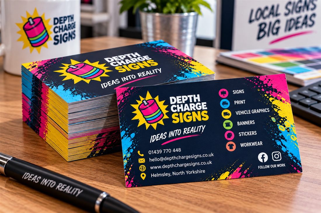 Stack of business cards